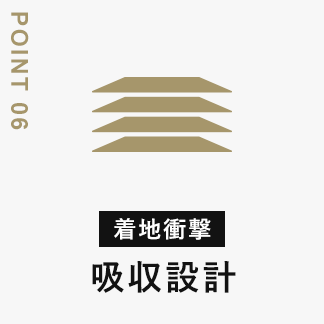 着地衝撃 吸収設計